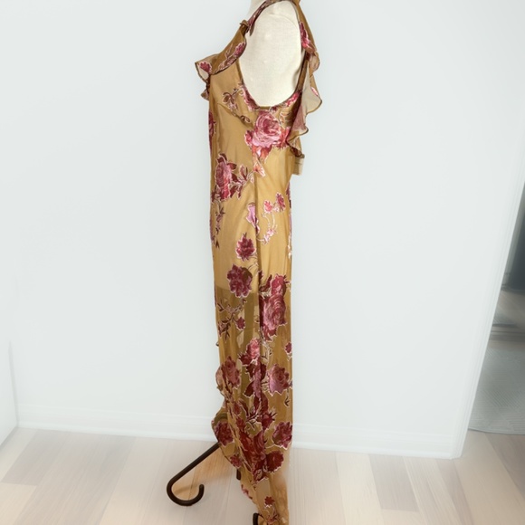 NWT Free People Bed of Roses Slip Gold Wood Combo size Medium - Picture 10 of 14